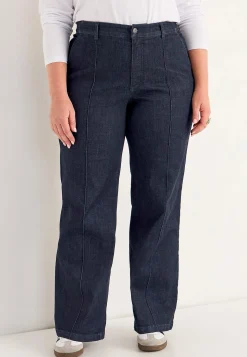 Cellbes of Sweden Vida jeans med sydda pressveck Mia Mörkblå Denim Online