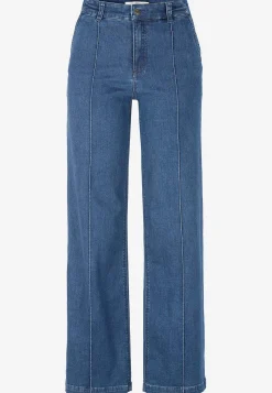 Cellbes of Sweden Vida jeans med sydda pressveck Mia Mellanblå Denim Online