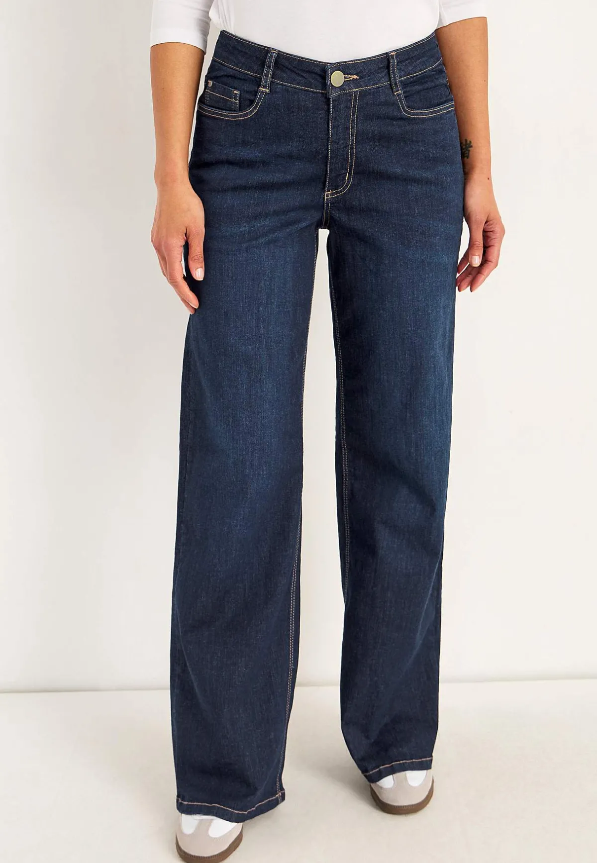 Cellbes of Sweden Vida, långa jeans med hög midja Renata Mörkblå / Denim