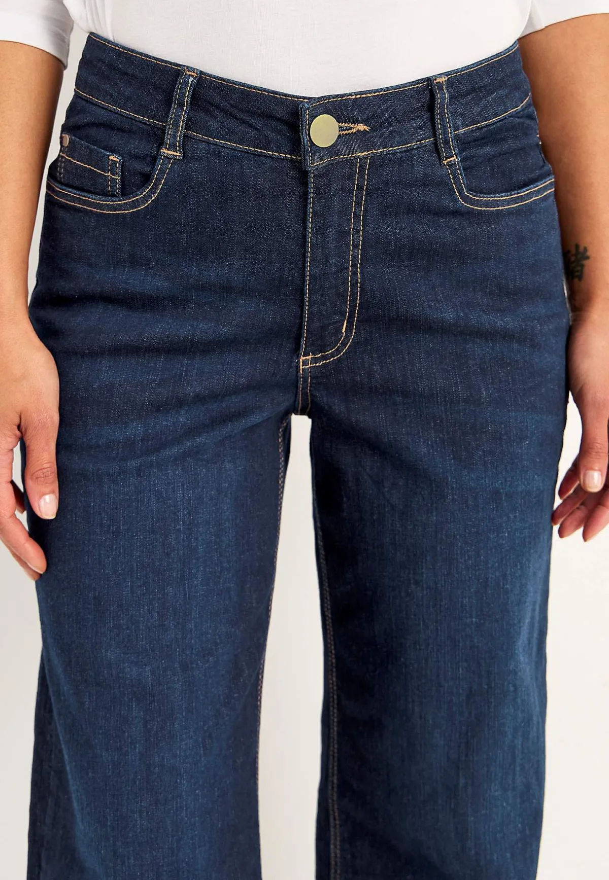 Cellbes of Sweden Vida, långa jeans med hög midja Renata Mörkblå / Denim