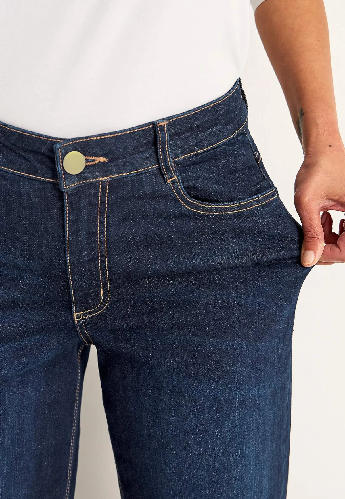 Cellbes of Sweden Vida, långa jeans med hög midja Renata Mörkblå / Denim