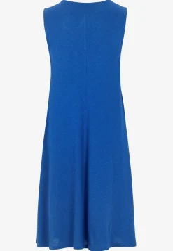 Cellbes of Sweden V-ringad, ärmlös trikåklänning Klarblå Outlet