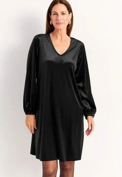 Cellbes of Sweden V-ringad sammetsklänning Sale