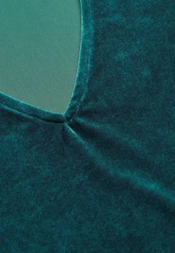 Cellbes of Sweden V-ringad sammetstopp Petrolgrön Hot