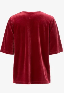 Cellbes of Sweden V-ringad sammetstopp Mörkröd Sale