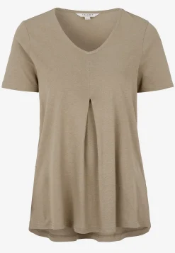 Cellbes of Sweden V-ringad trikåtopp Mörk beige Best