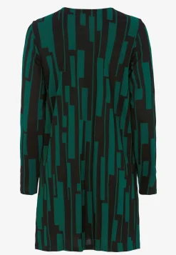 Cellbes of Sweden V-ringad trikåtunika med fickor Mörkgrön / Svart / Mönstrad Clearance