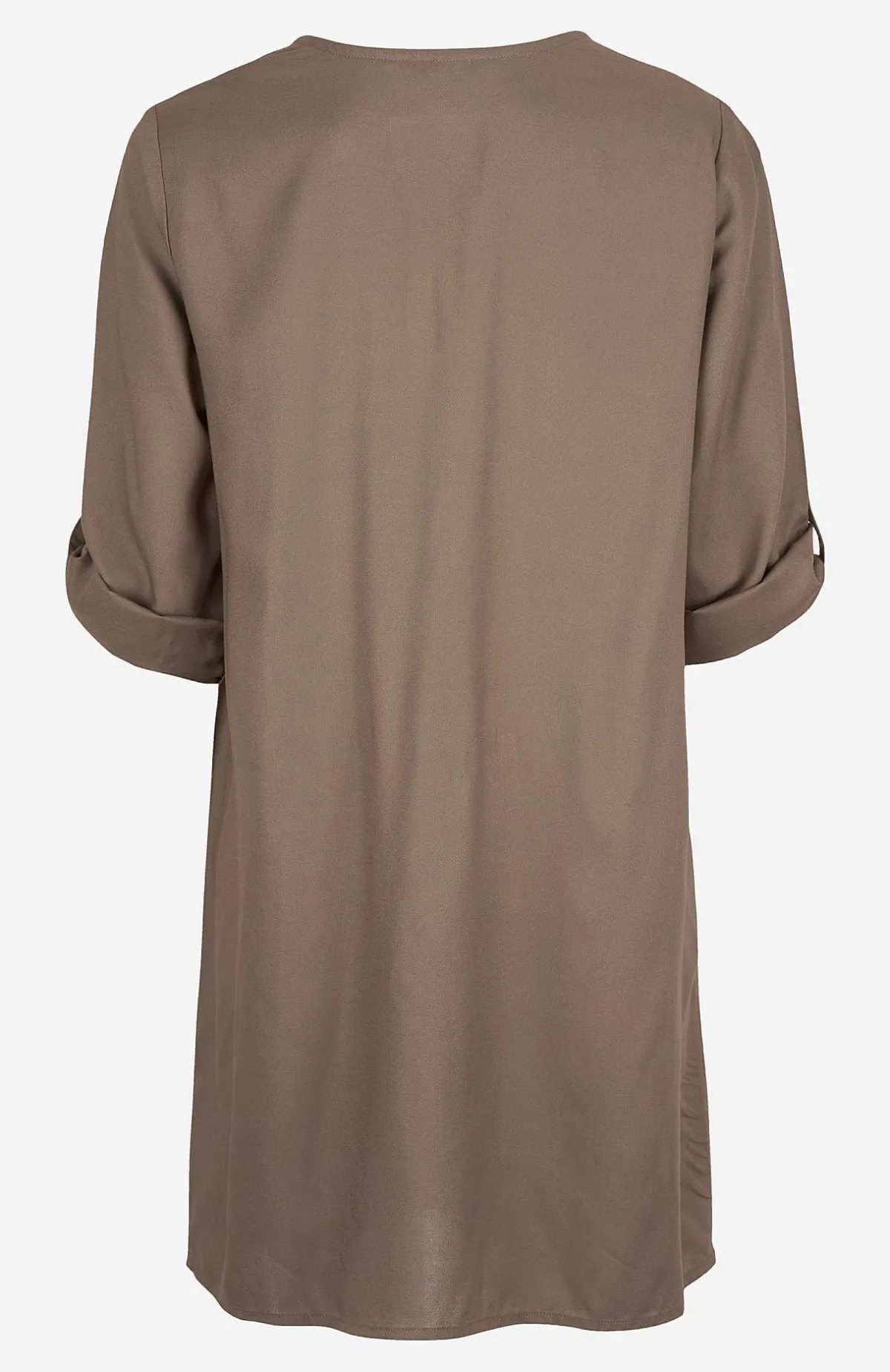 Cellbes of Sweden V-ringad tunika i två längder Nougat Hot