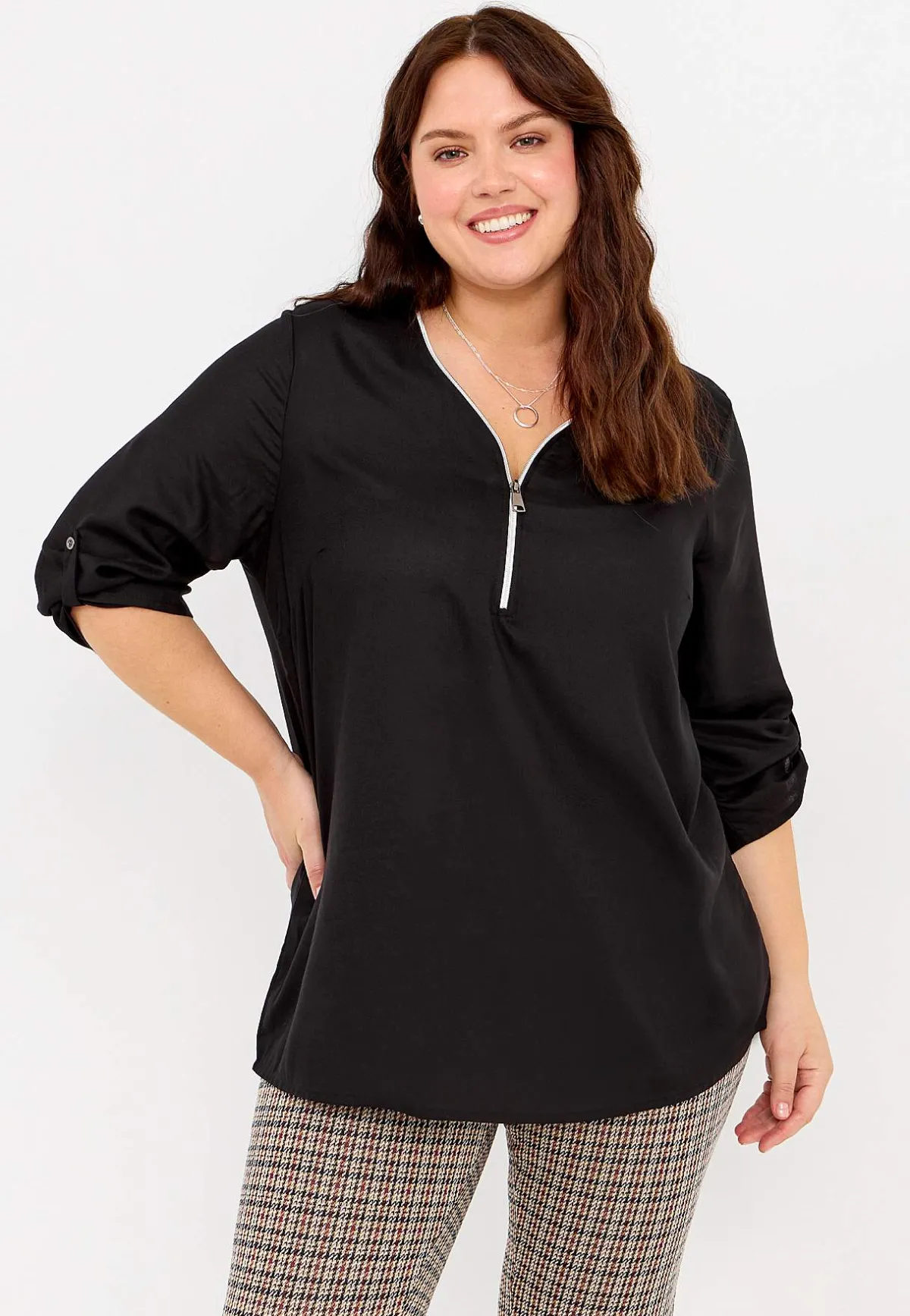 Cellbes of Sweden V-ringad tunika i två längder Svart Best