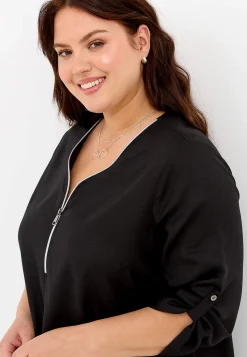 Cellbes of Sweden V-ringad tunika i två längder Svart Best