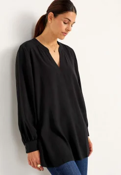 Cellbes of Sweden V-ringad, vävd tunika Svart Online