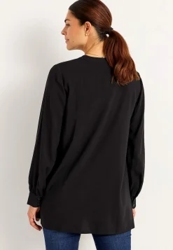 Cellbes of Sweden V-ringad, vävd tunika Svart Online