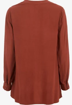 Cellbes of Sweden V-ringad, vävd tunika Roströd Sale