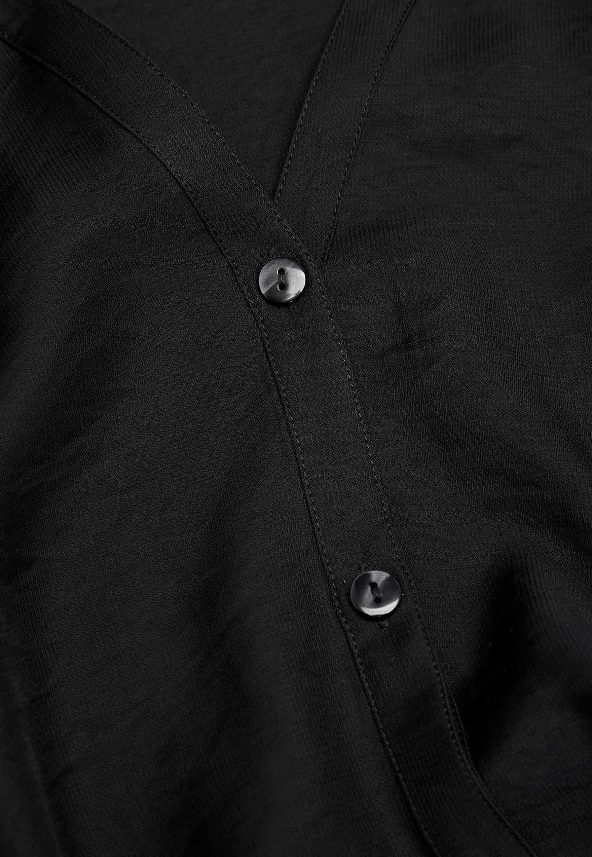 Cellbes of Sweden Vävd blus med knappar Svart Sale