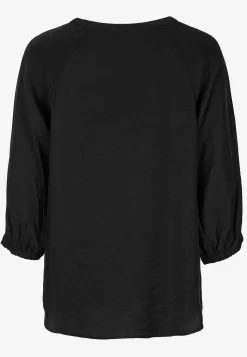 Cellbes of Sweden Vävd blus med struktur Svart Hot