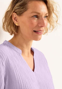 Cellbes of Sweden Vävd blus med struktur Ljuslila Hot