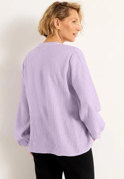 Cellbes of Sweden Vävd blus med struktur Ljuslila Hot