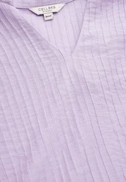 Cellbes of Sweden Vävd blus med struktur Ljuslila Hot