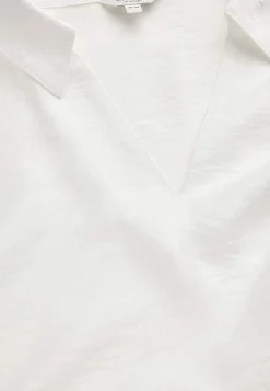 Cellbes of Sweden Vävd blus med vida ärmar Vit Discount