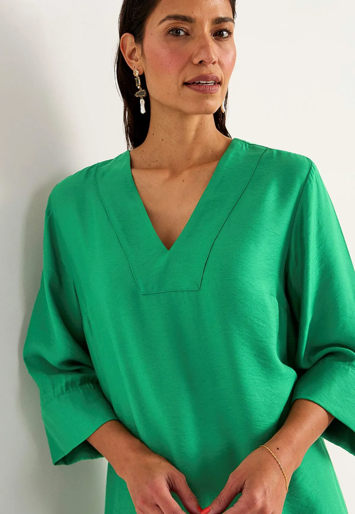 Cellbes of Sweden Vävd kaftanklänning Grön Hot