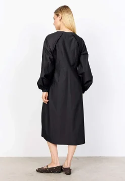 Soyaconcept Vävd klänning i poplin Svart Best