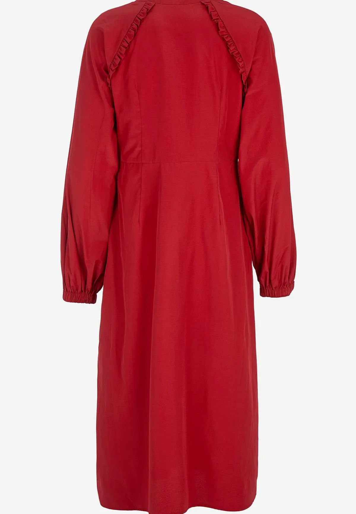 Soyaconcept Vävd klänning i poplin Röd Online