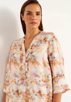 Cellbes of Sweden Vävd klänning med fickor Orange / Mönstrad Sale