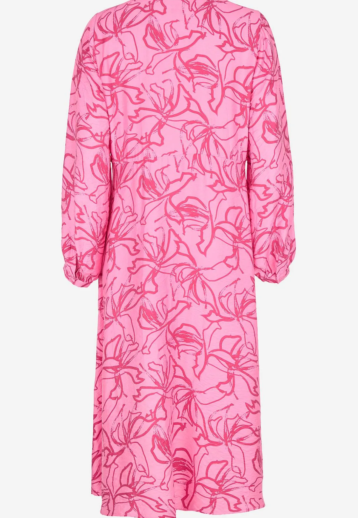 Cellbes of Sweden Vävd klänning med knappar Rosa / Mönstrad Clearance