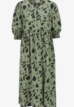 Cellbes of Sweden Vävd klänning med struktur Svart / Grön / Mönstrad Outlet