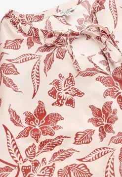 Cellbes of Sweden Vävd, mönstrad blus Rost / Blommig Clearance