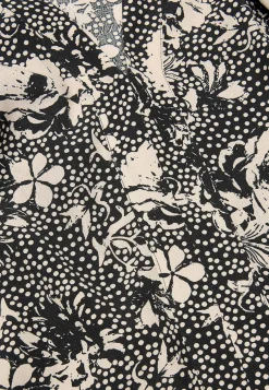 Cellbes of Sweden Vävd, mönstrad blus Svart / Beige / Mönstrad Online