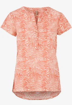 Soyaconcept Vävd, mönstrad bomullsblus Discount