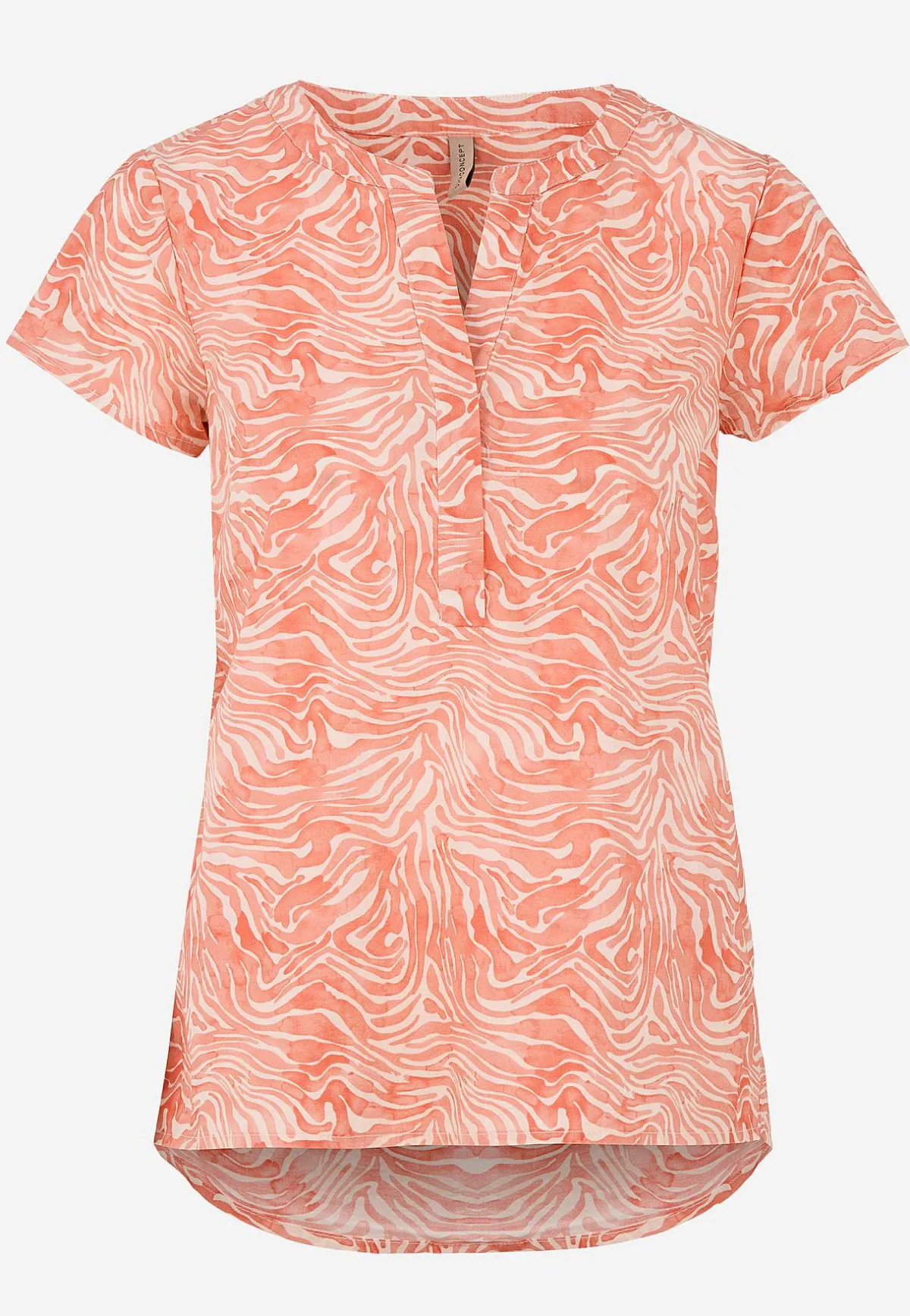 Soyaconcept Vävd, mönstrad bomullsblus Discount