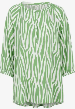 Cellbes of Sweden Vävd, mönstrad tunika Ljusgrön / Zebra Clearance
