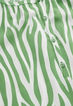 Cellbes of Sweden Vävd, mönstrad tunika Ljusgrön / Zebra Clearance