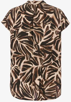 Soyaconcept Vävd, mönstrad viskosblus Brun / Mönstrad Sale