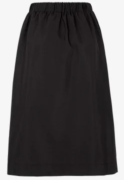 Soyaconcept Vävd poplinkjol med fickor Clearance