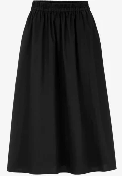 Cellbes of Sweden Vävd poplinkjol med fickor New