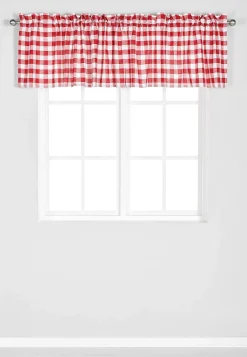 Cellbes of Sweden Vävd, rutig gardinkappa Röd / Vit / Rutig Outlet