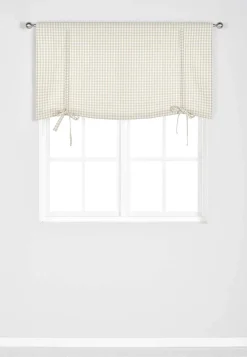 Cellbes of Sweden Vävd, rutig hissgardin Beige / Offwhite / Rutig Outlet