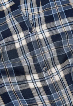 Cellbes of Sweden Vävd skjortklänning med fickor Blå / Rutig Outlet