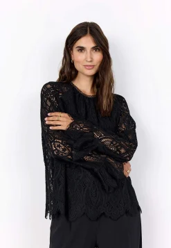 Soyaconcept Vävd spetsblus New