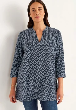 Cellbes of Sweden Vävd tunika Blå / Mönstrad Best