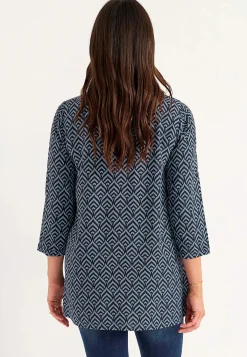 Cellbes of Sweden Vävd tunika Blå / Mönstrad Best