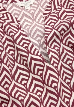 Cellbes of Sweden Vävd tunika Vinröd / Mönstrad Clearance