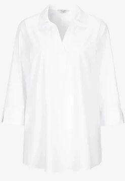 Cellbes of Sweden Vävd tunika i poplin Vit Outlet