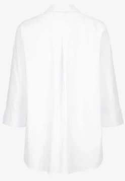 Cellbes of Sweden Vävd tunika i poplin Vit Outlet