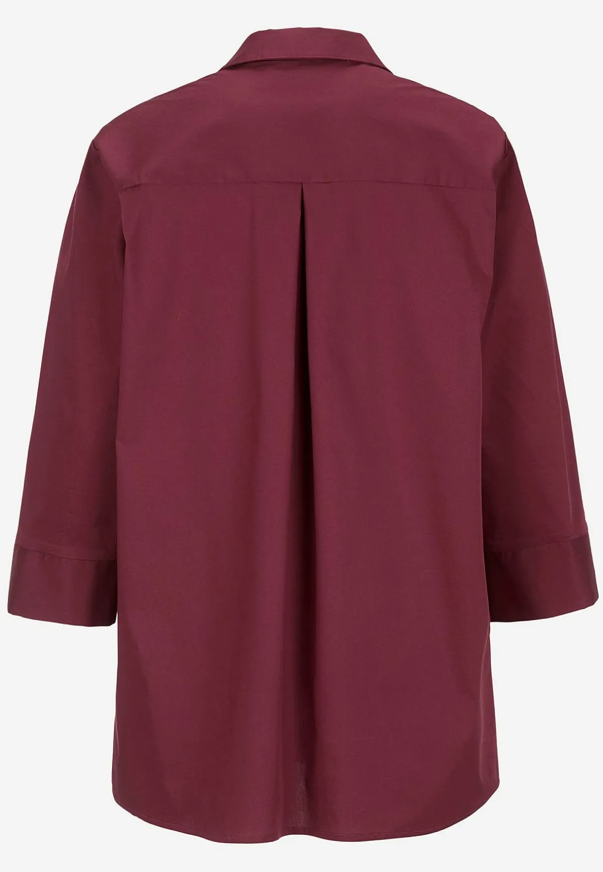 Cellbes of Sweden Vävd tunika i poplin Vinröd New