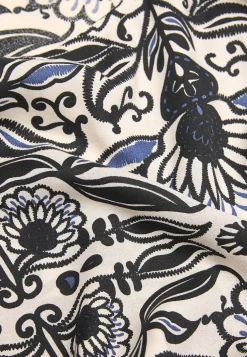 Cellbes of Sweden Vävd tunika med 3/4-ärmar Blå / Mönstrad Outlet