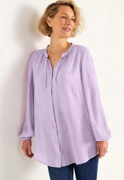 Cellbes of Sweden Vävd tunika med struktur Ljuslila Hot